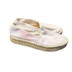 Splendid Pastel Tie-Dye Platform Espadrille size 9.5 Rainbow